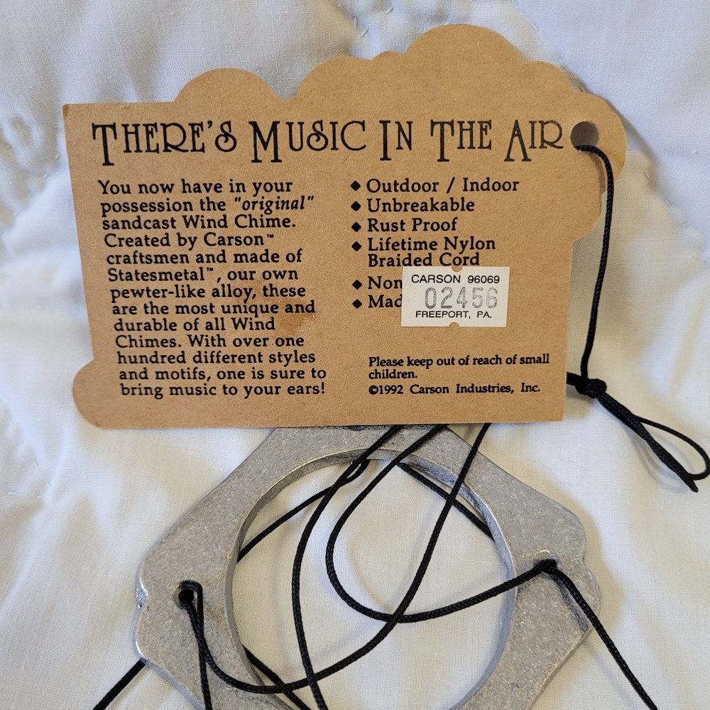 Vintage Carson wind chimes - Picture 3 of 3